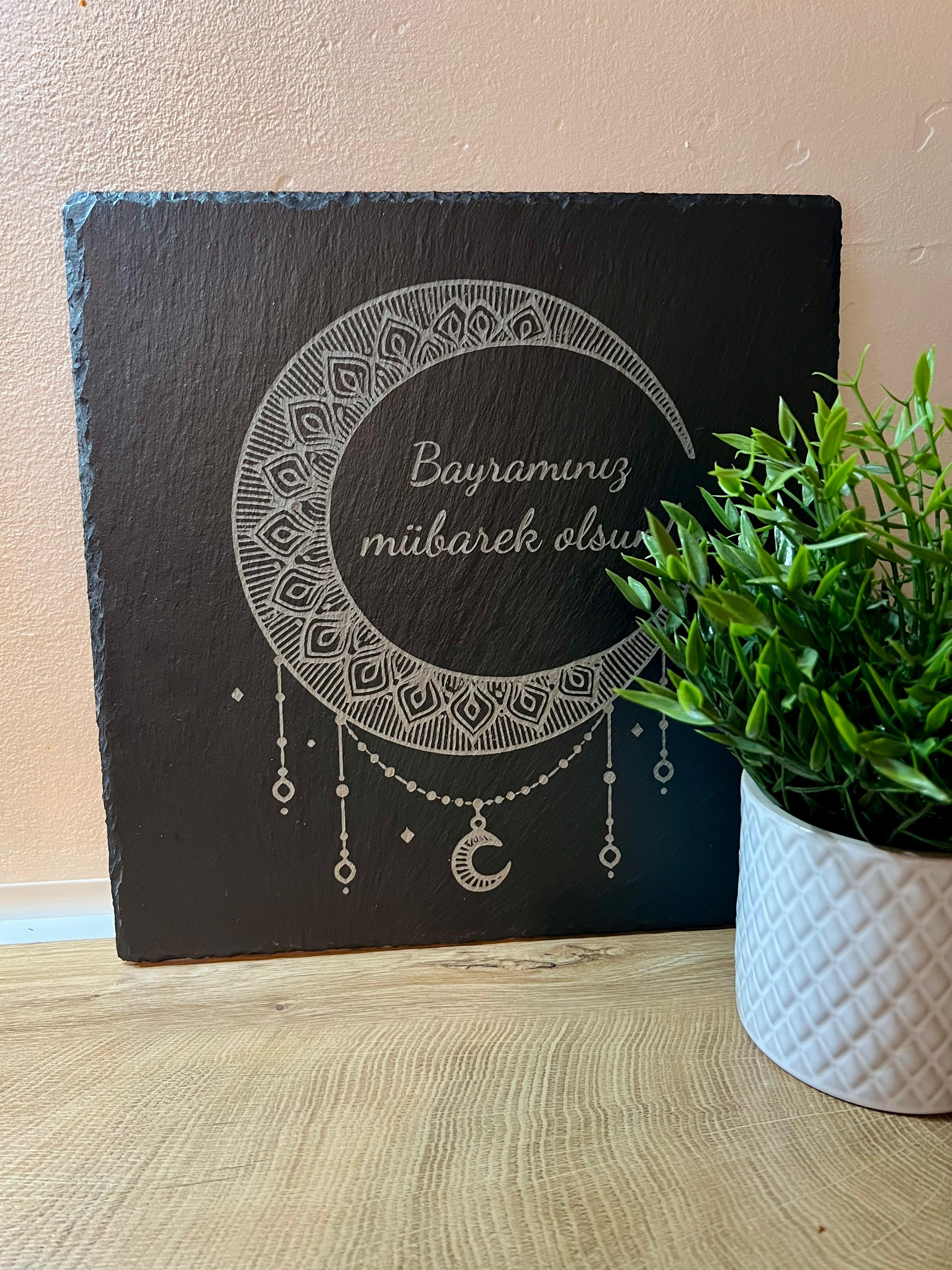 XL Servierplatte "Bayramınız mübarek olsun"