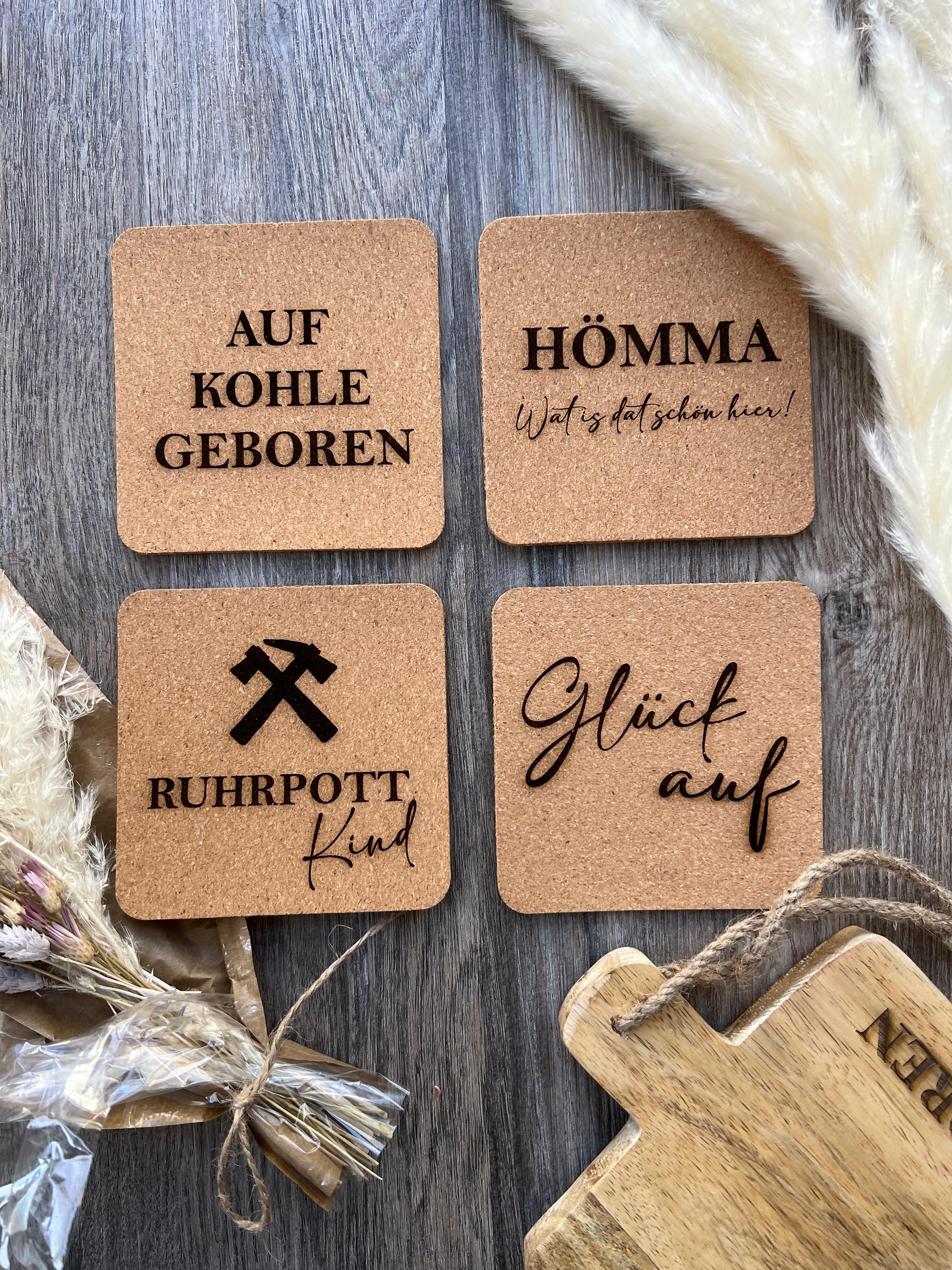 4-Set Untersetzer "Ruhrpott"