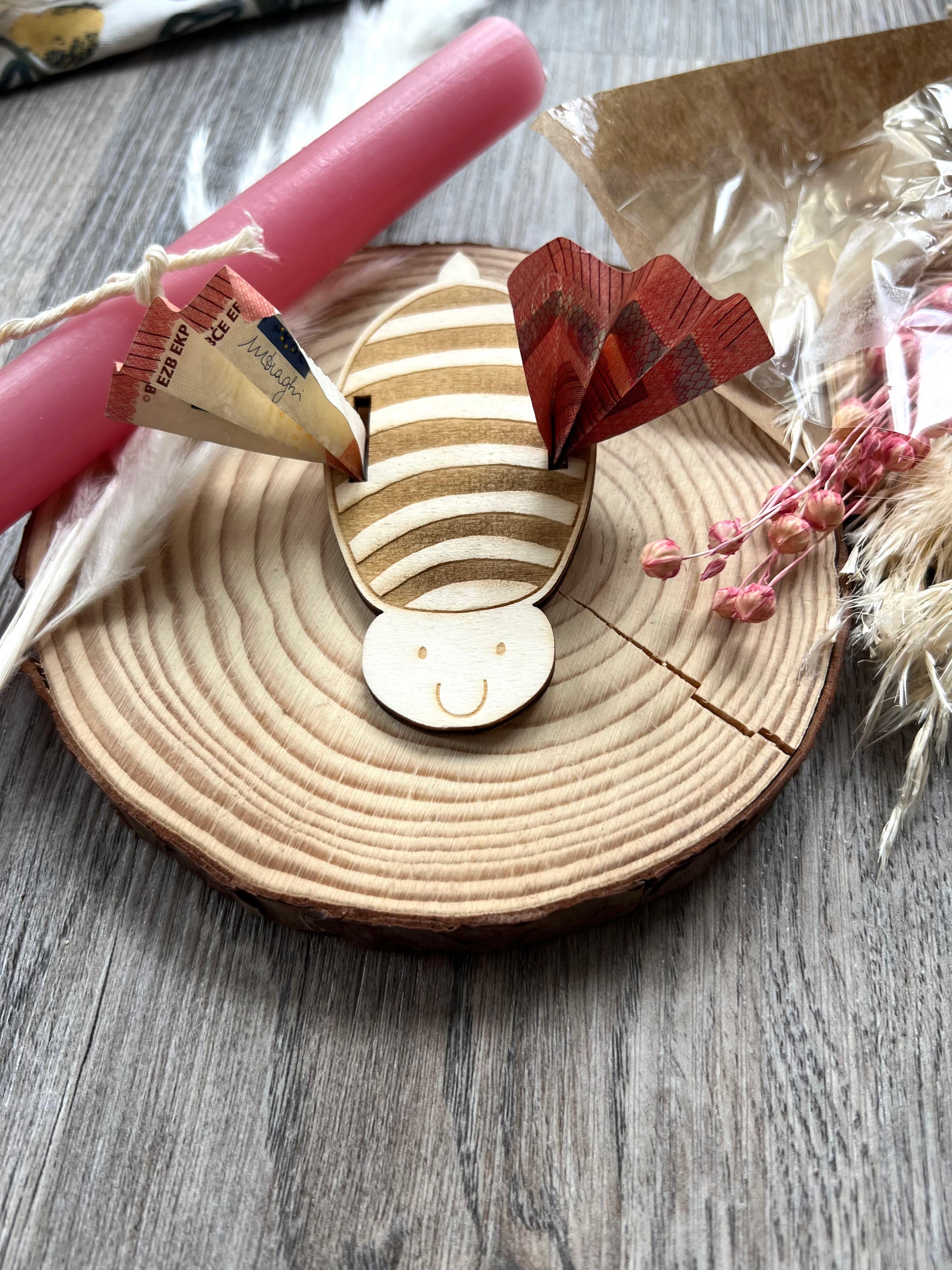 Holz Geldgeschenk "Biene"