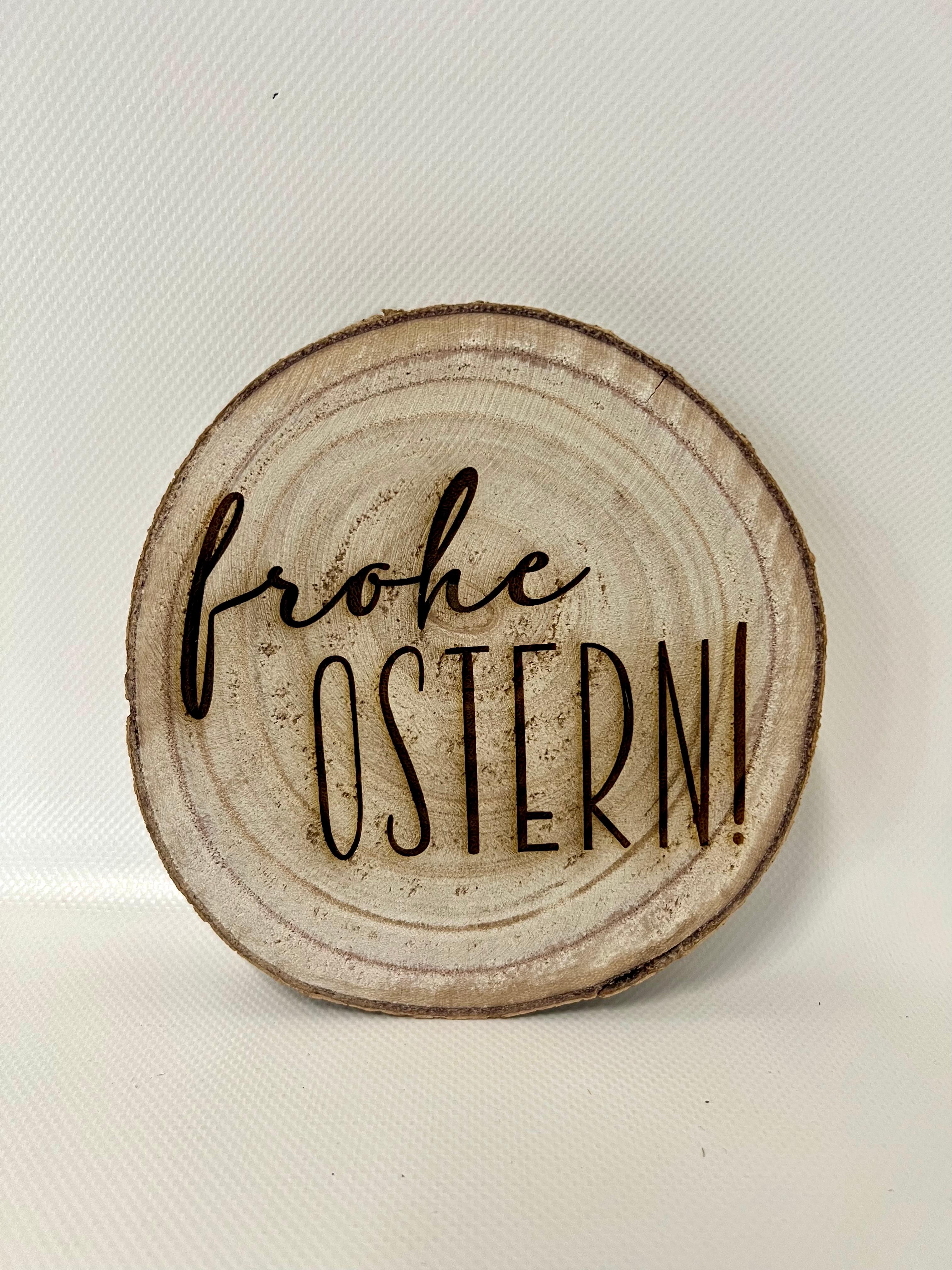 Deko-Baumscheibe "Frohe Ostern"