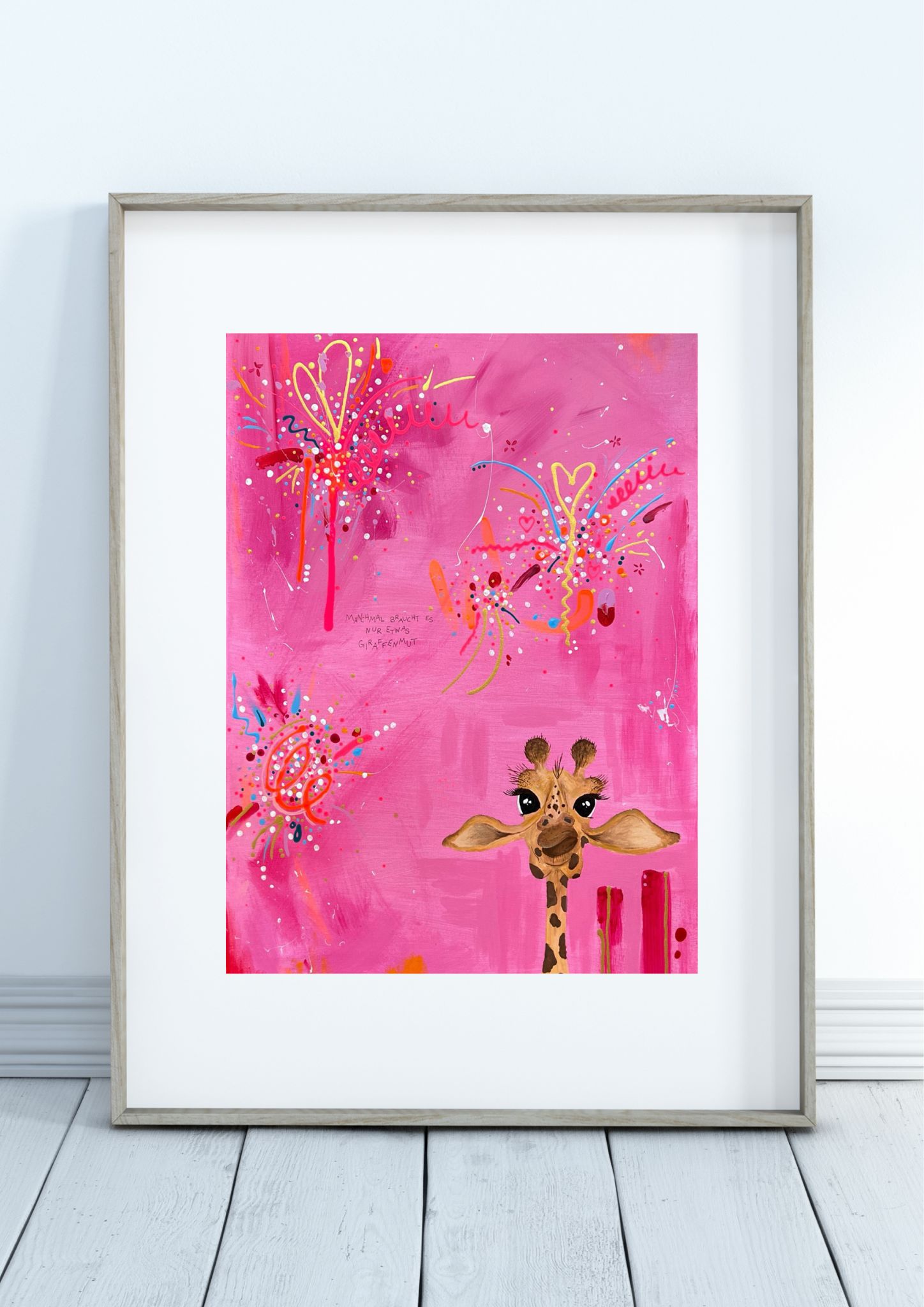 Poster "Giraffenmut"