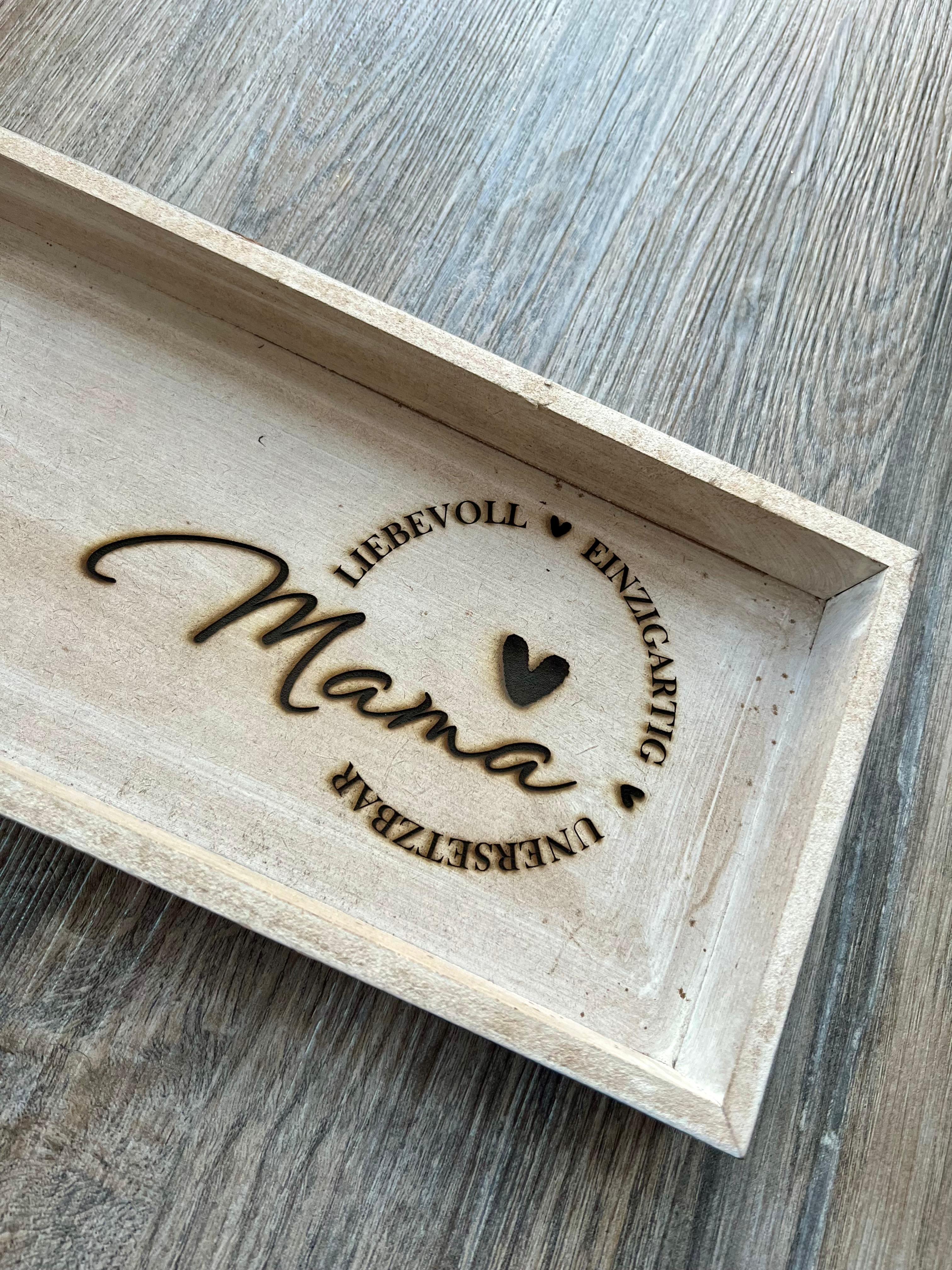 Dekotablett "Mama"Geschenkidee, Dekoration