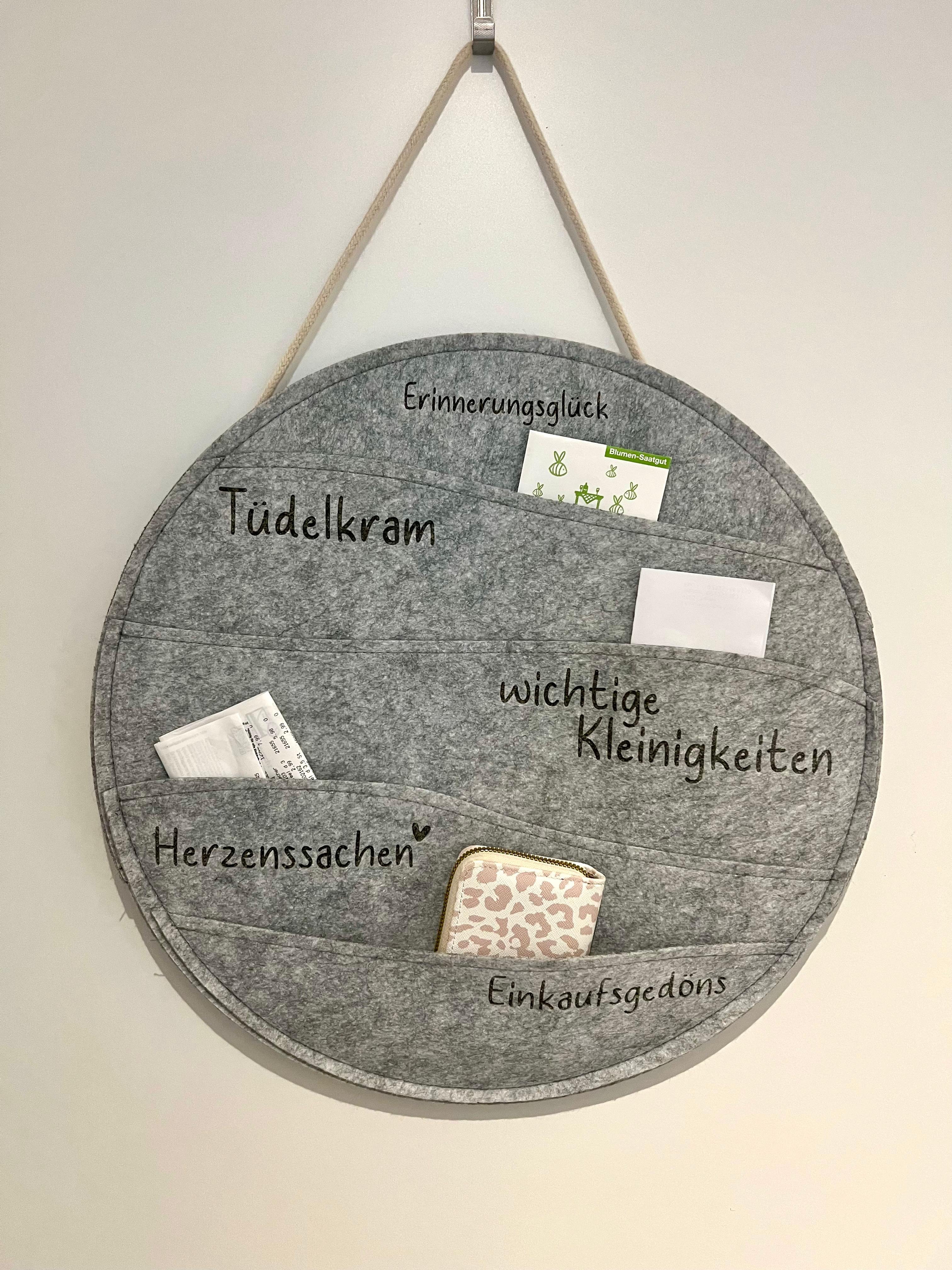 Runde Hängeaufbewahrung Organizer "Tüdelkram"