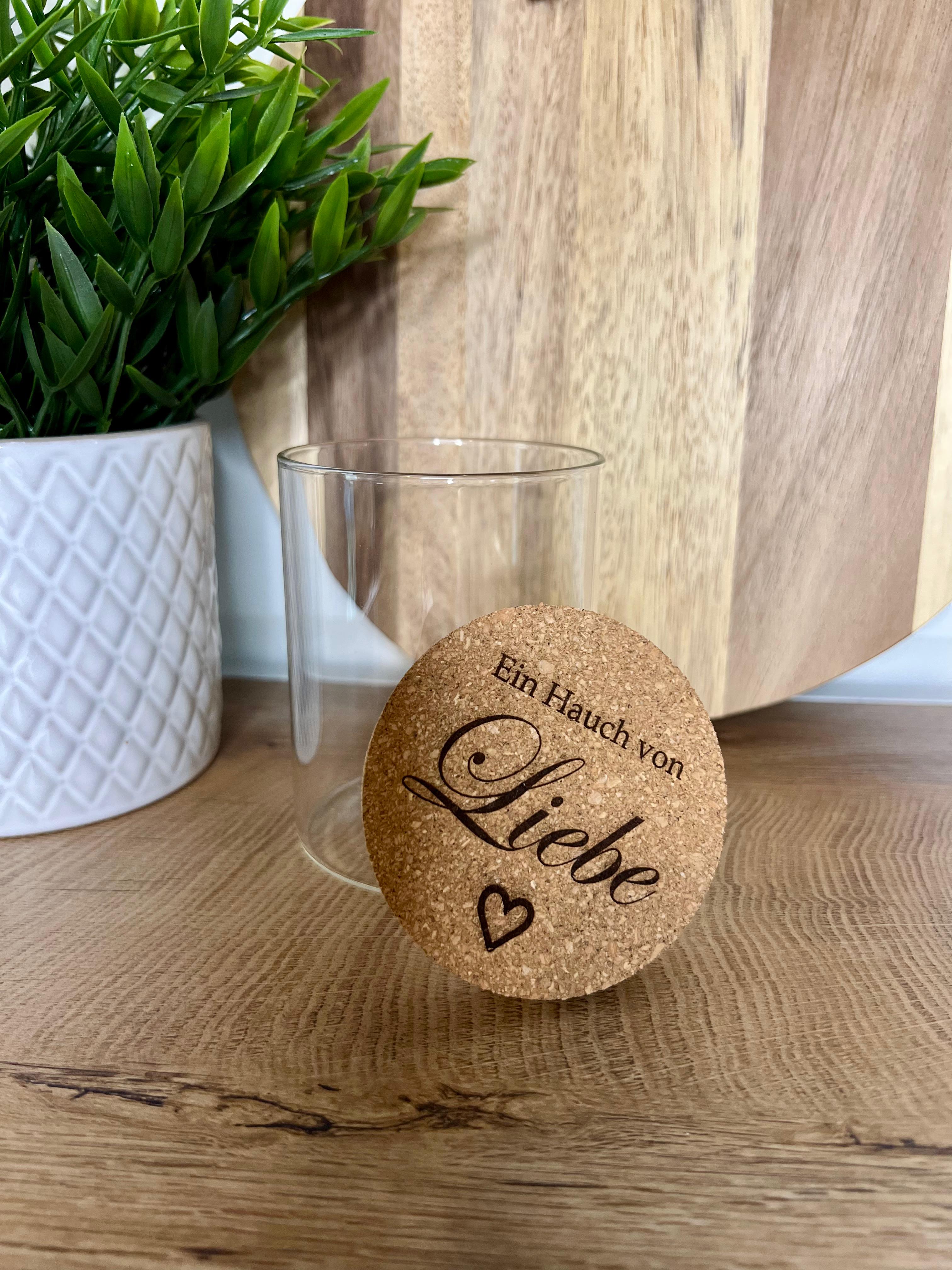 Gewürzglas "Ein Hauch von Liebe" Vorratsglas, Küchendeko, Geschenkidee