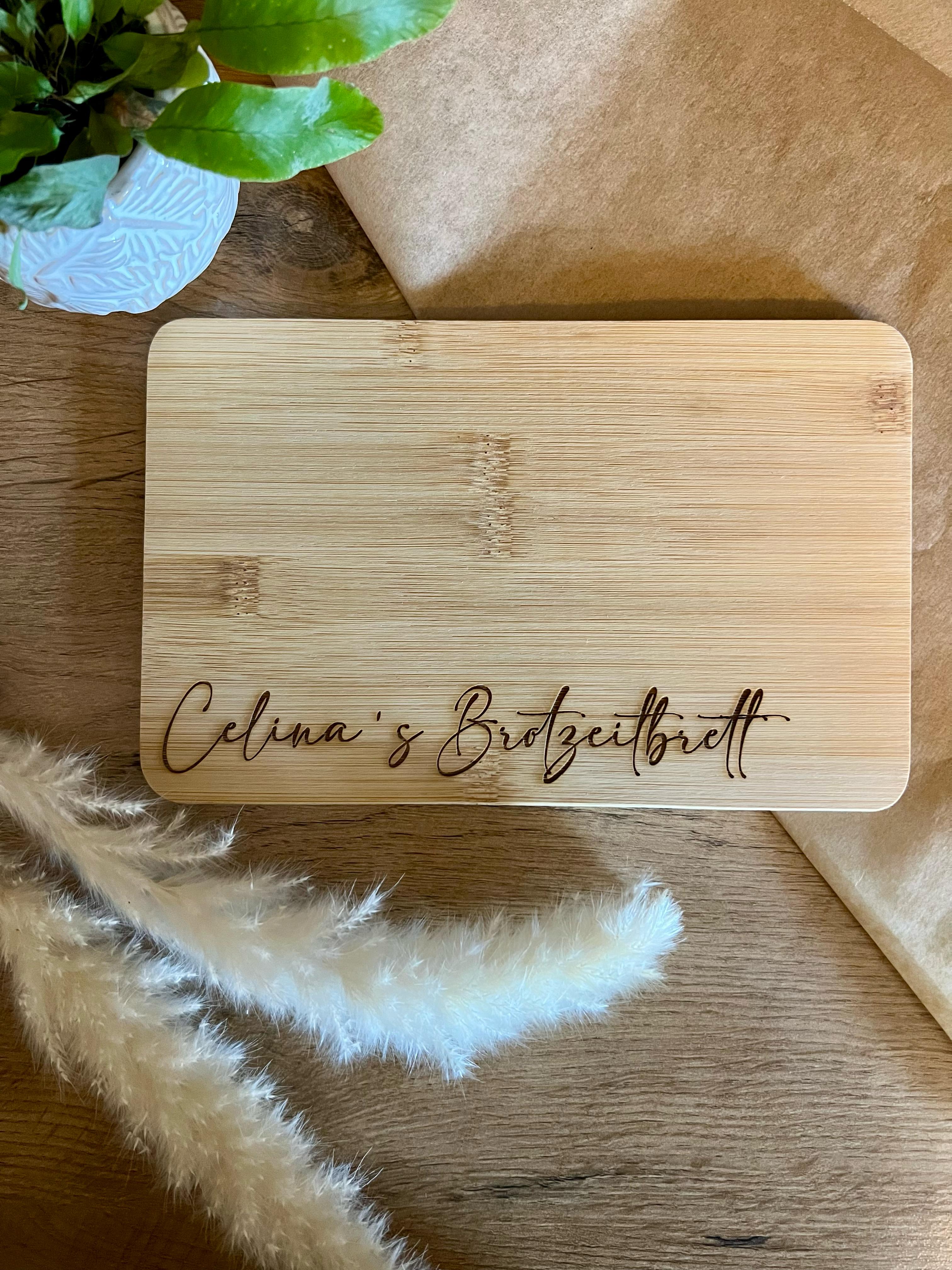 Personalisierbares Brettchen "Celina`s Brotzeitbrett" Geschenkidee