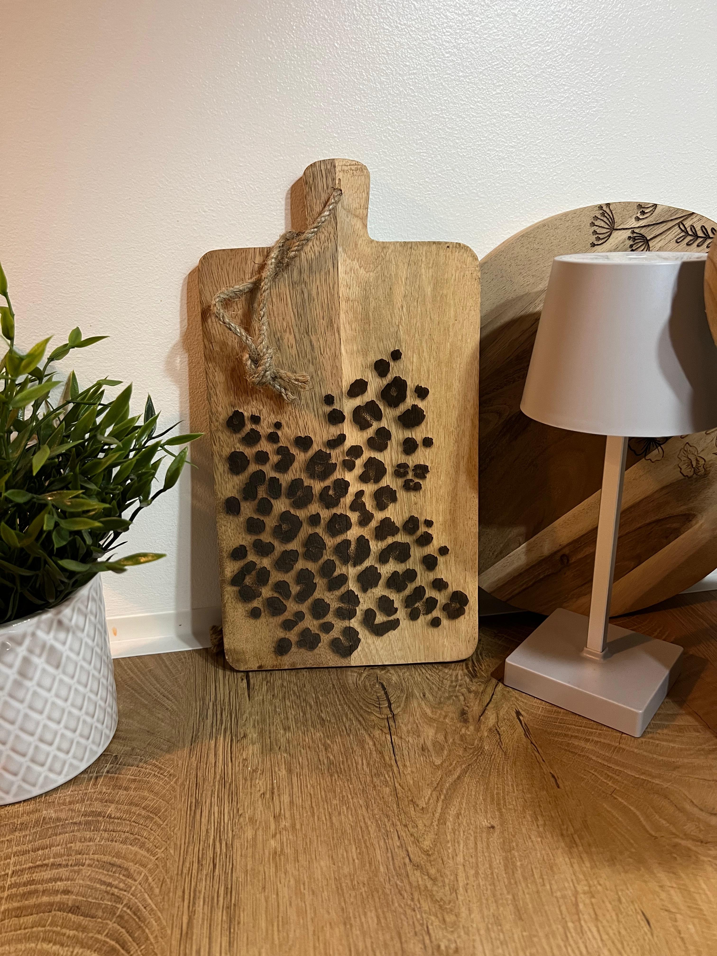 Schneidebrett "Leopard" Servierbrett, Küchendeko, Geschenkidee