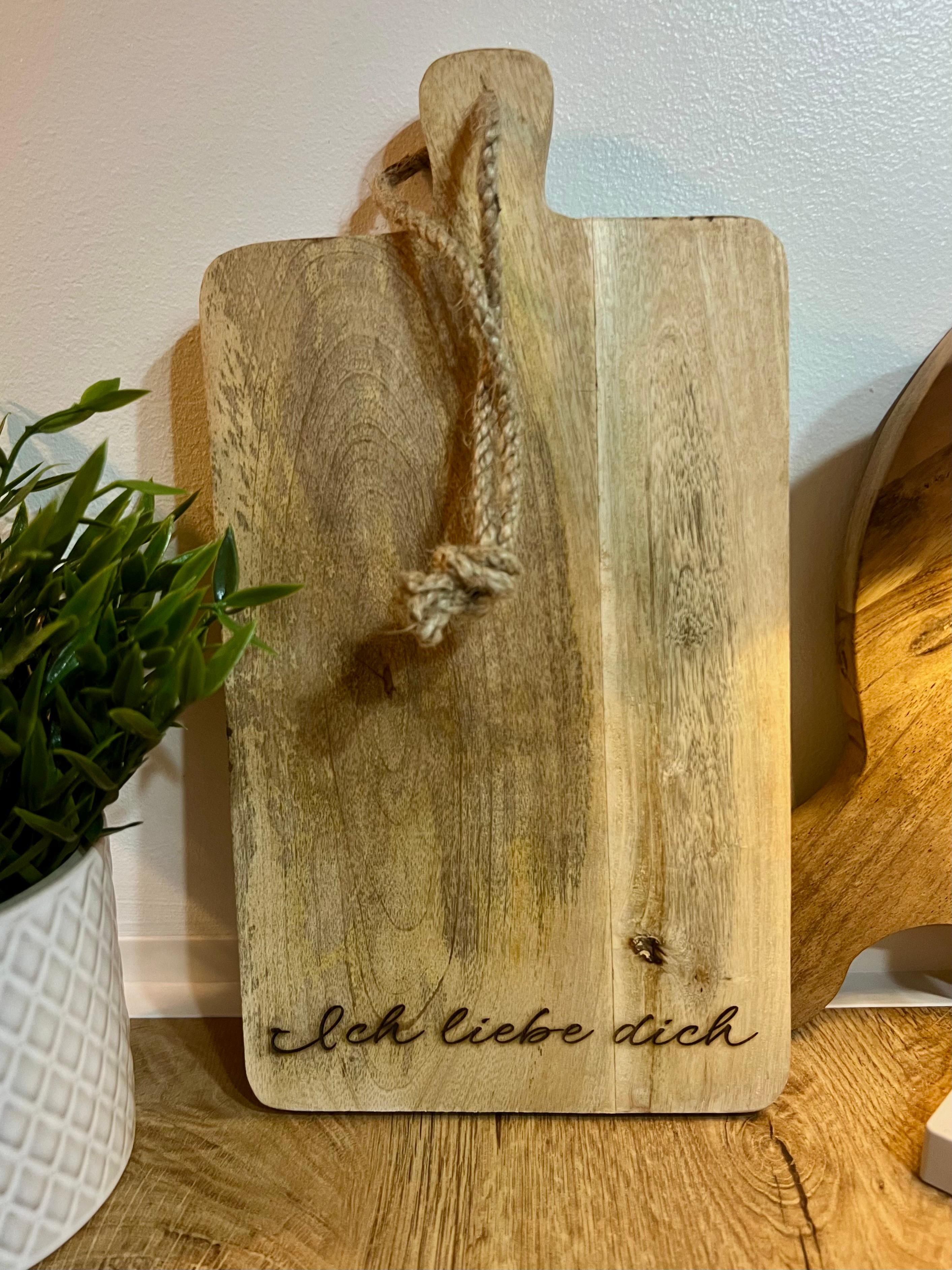 Schneidebrett "Ich liebe dich"