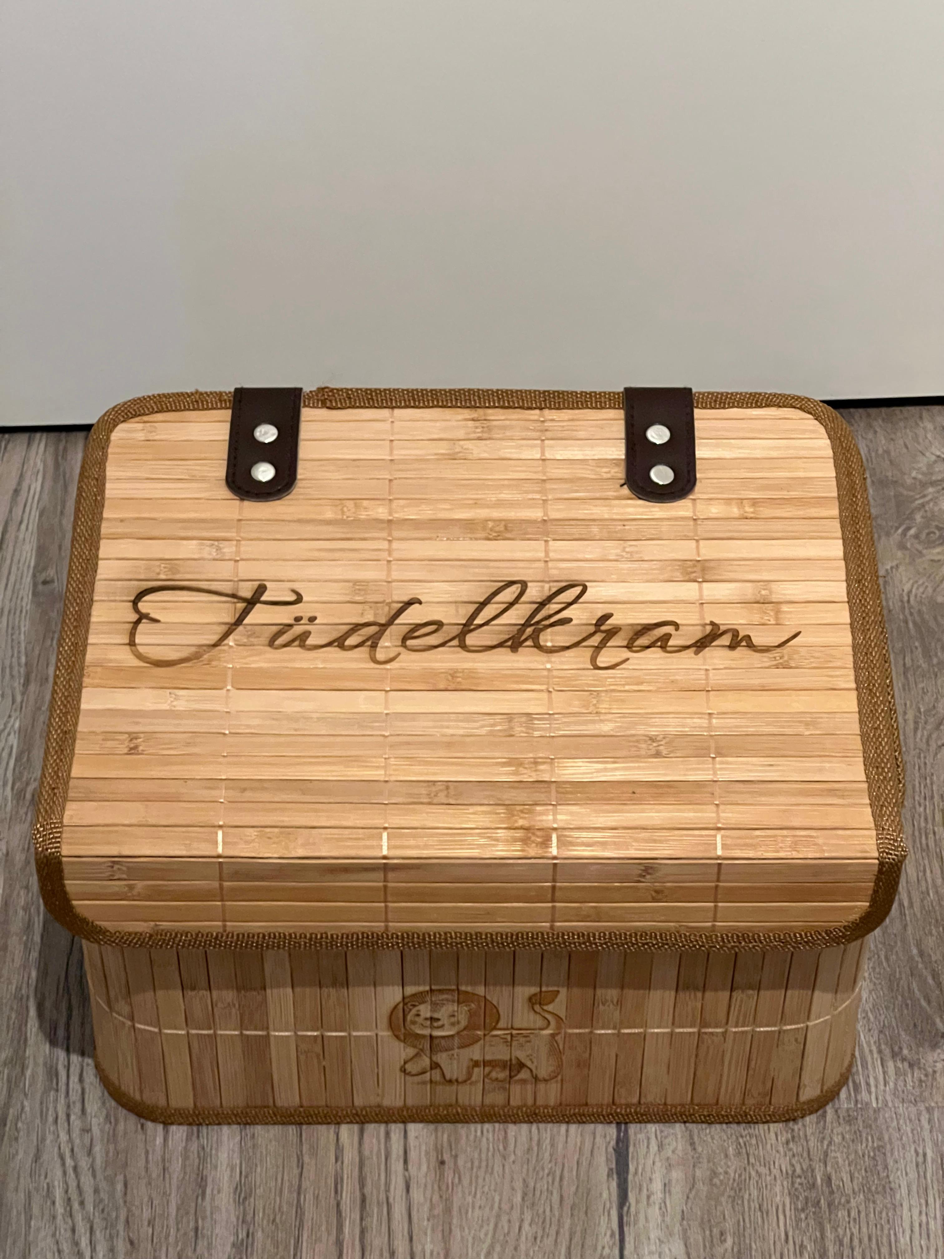 Aufbewahrungsbox "Tüdelkram" mit Tiermotiven