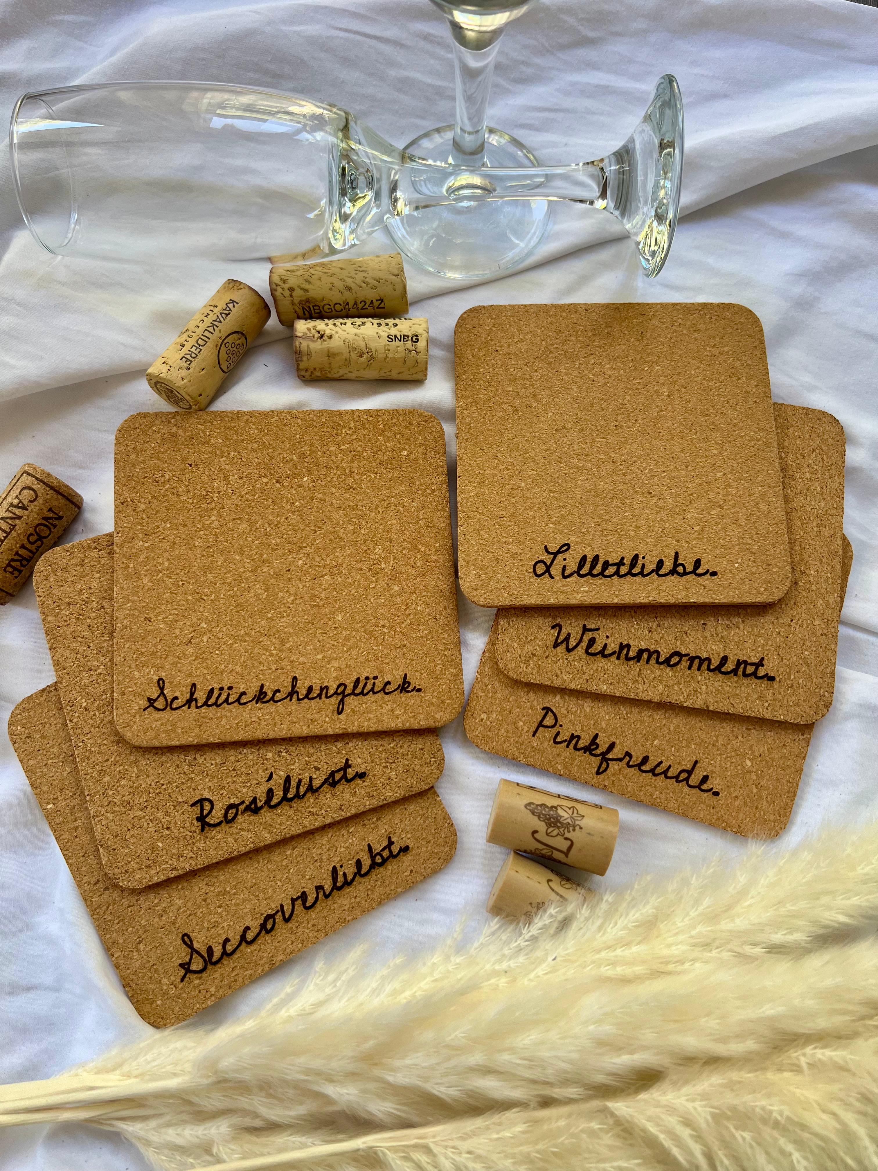 6-Set Untersetzer "Lilletliebe", aus Kork