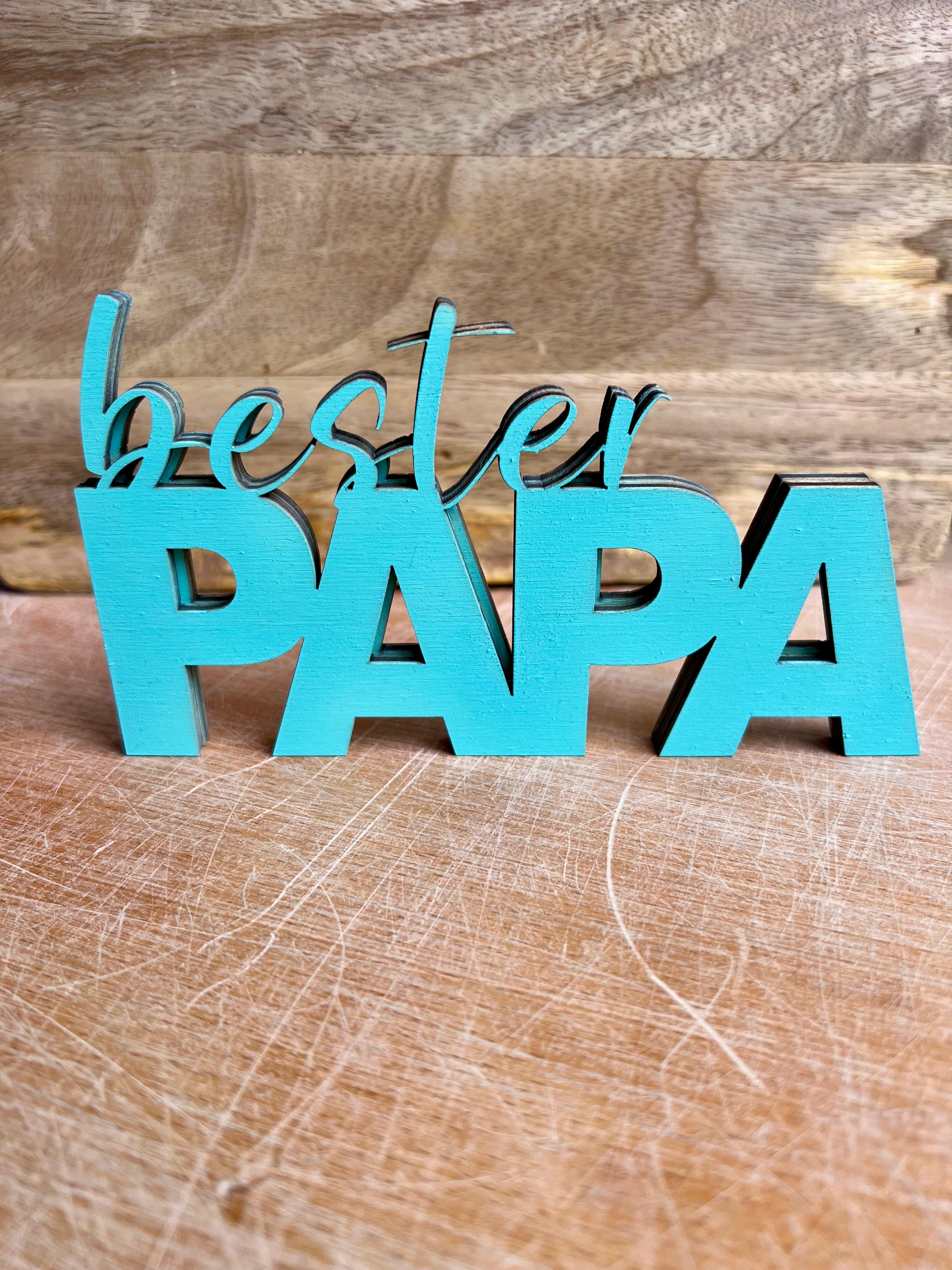 3D Schriftzug "Bester Papa"