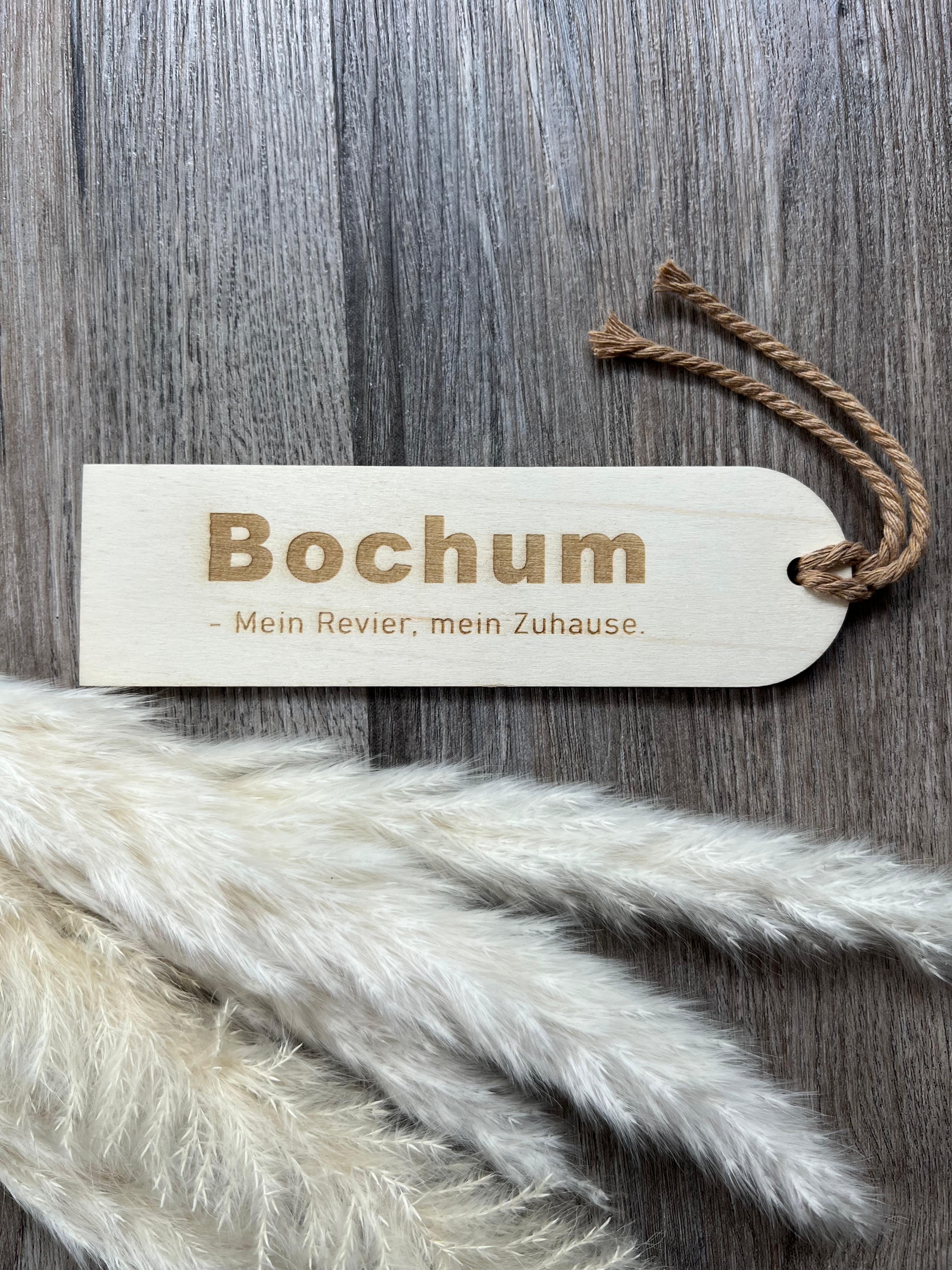 Lesezeichen "Bochum", aus HolzBochum