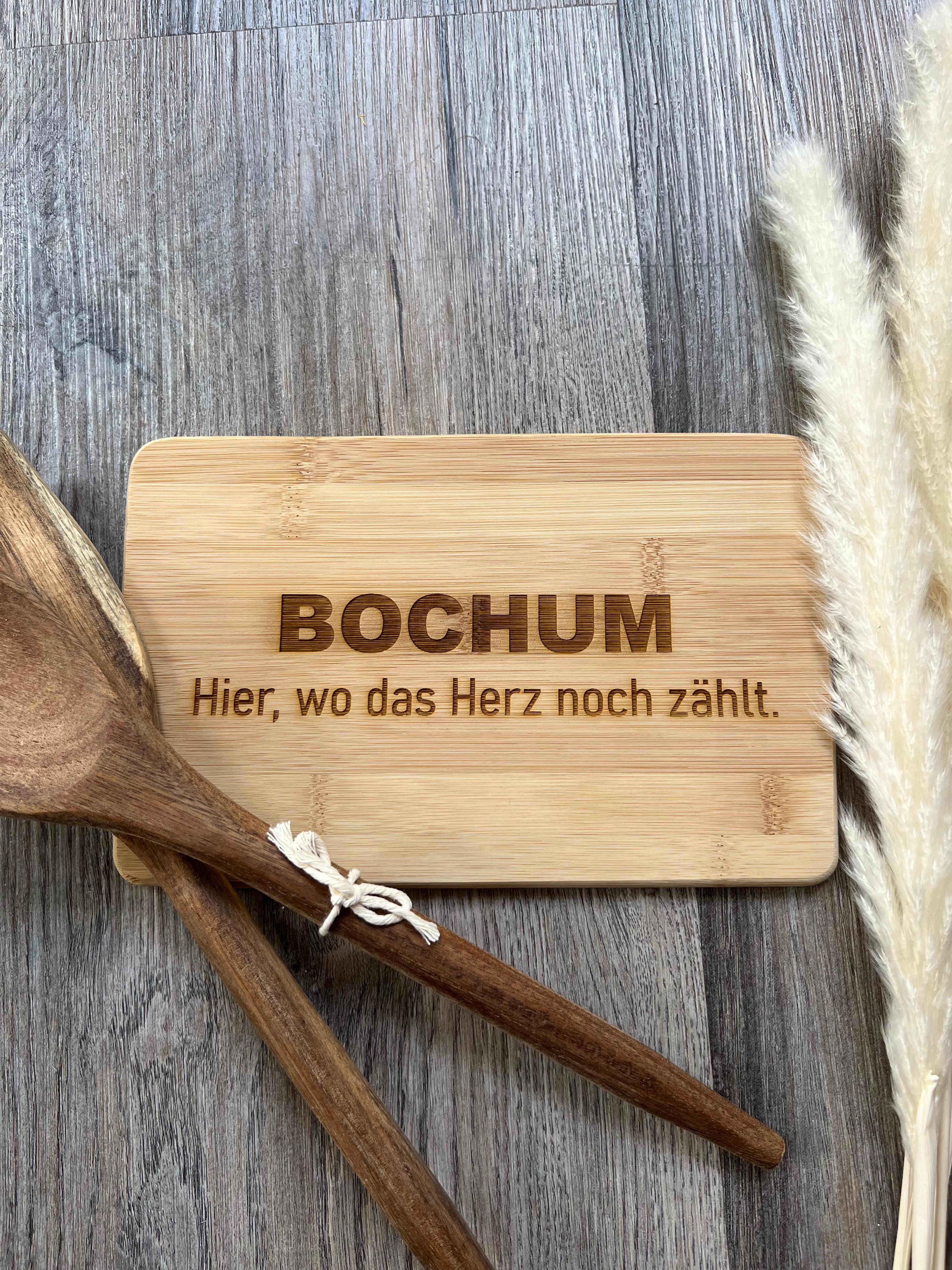 Frühstücksbrettchen "Bochum", aus Bambus