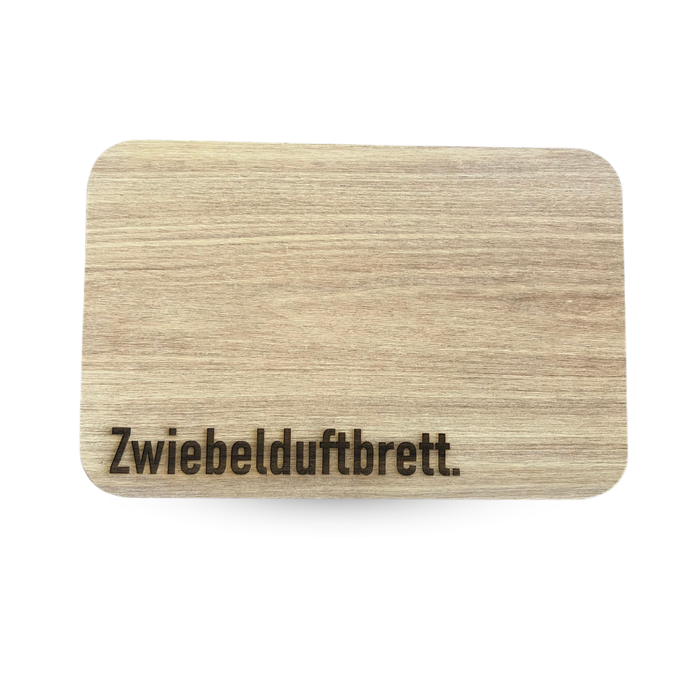Schneidebrett "Zwiebelduftbrett", aus Birkenholz