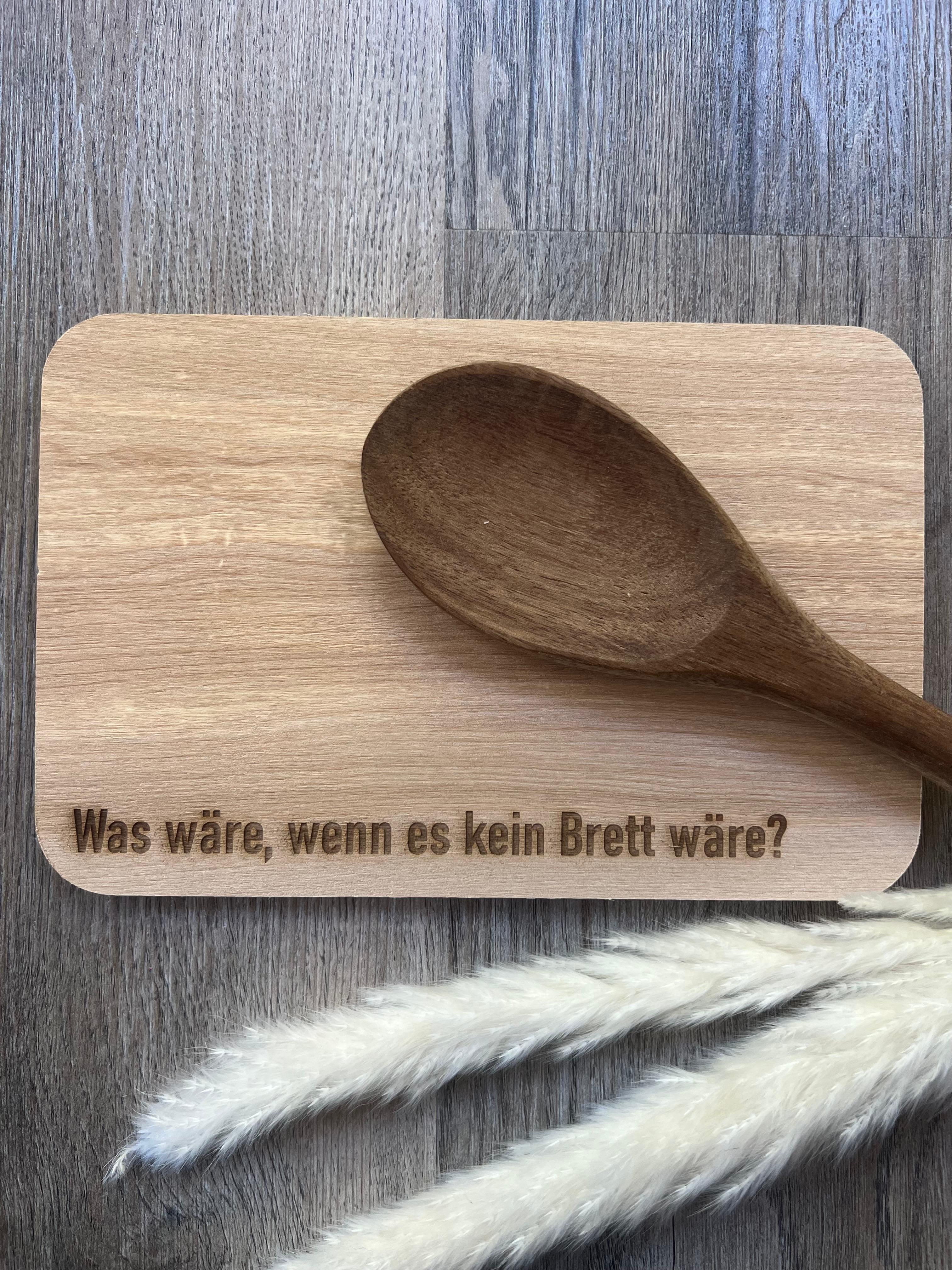 Schneidebrett "Was wäre, wenn es kein Brett wäre?", aus Birkenholz