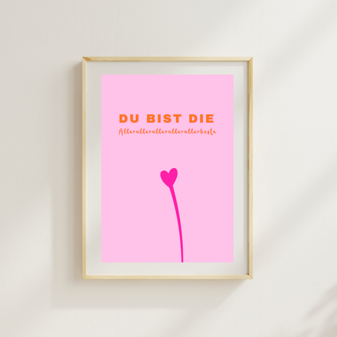Postkarte "Du bist die allerallerallerbeste"