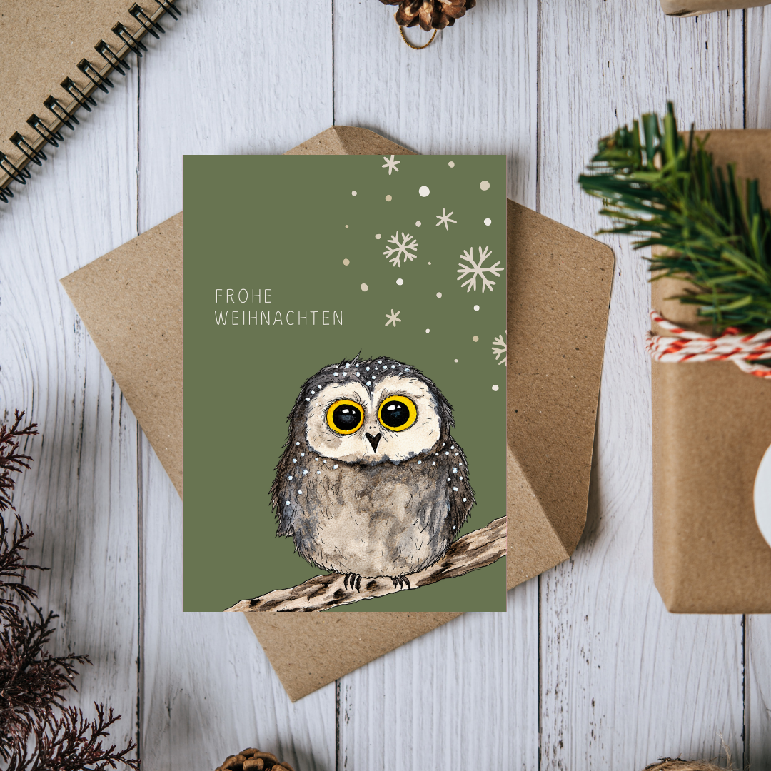 Postkarte "Frohe Weihnachten"