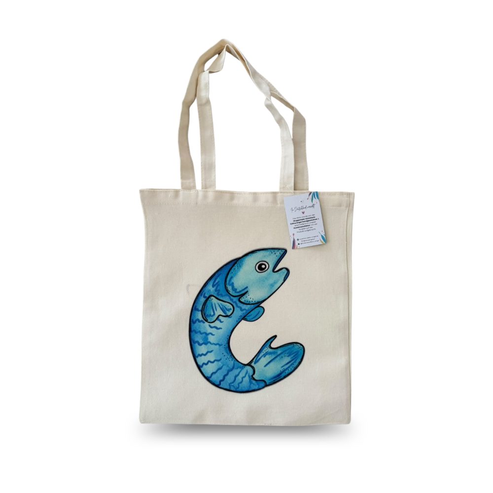 Jutebeutel "Lachs Larry"